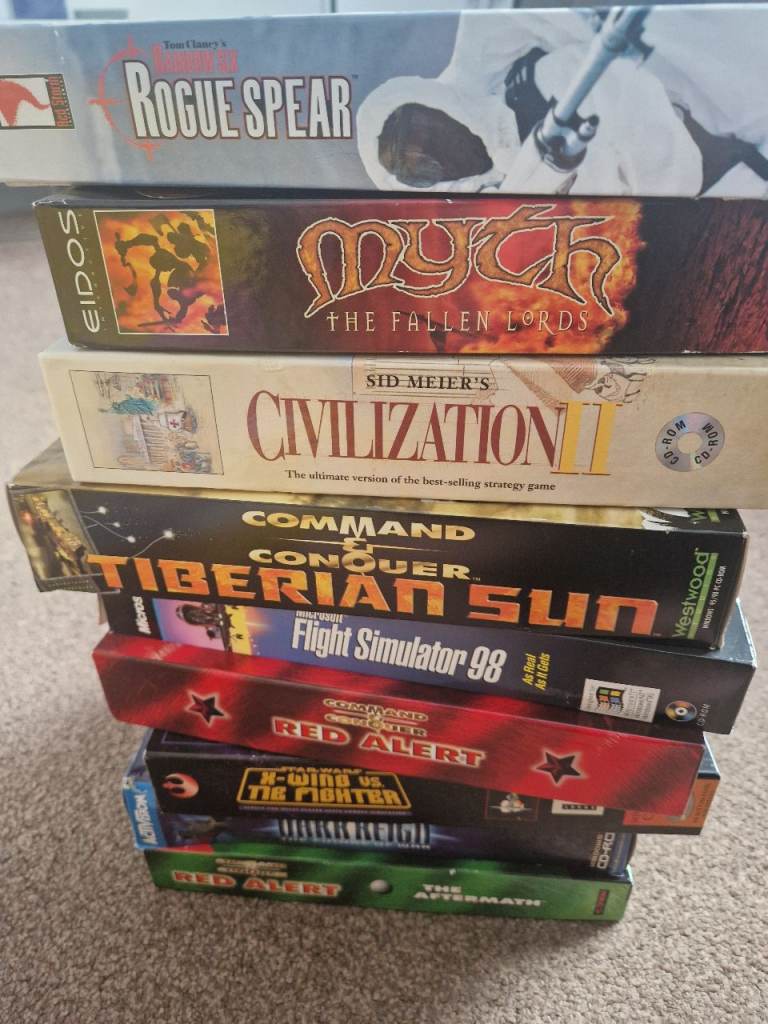 9 x big box PC games