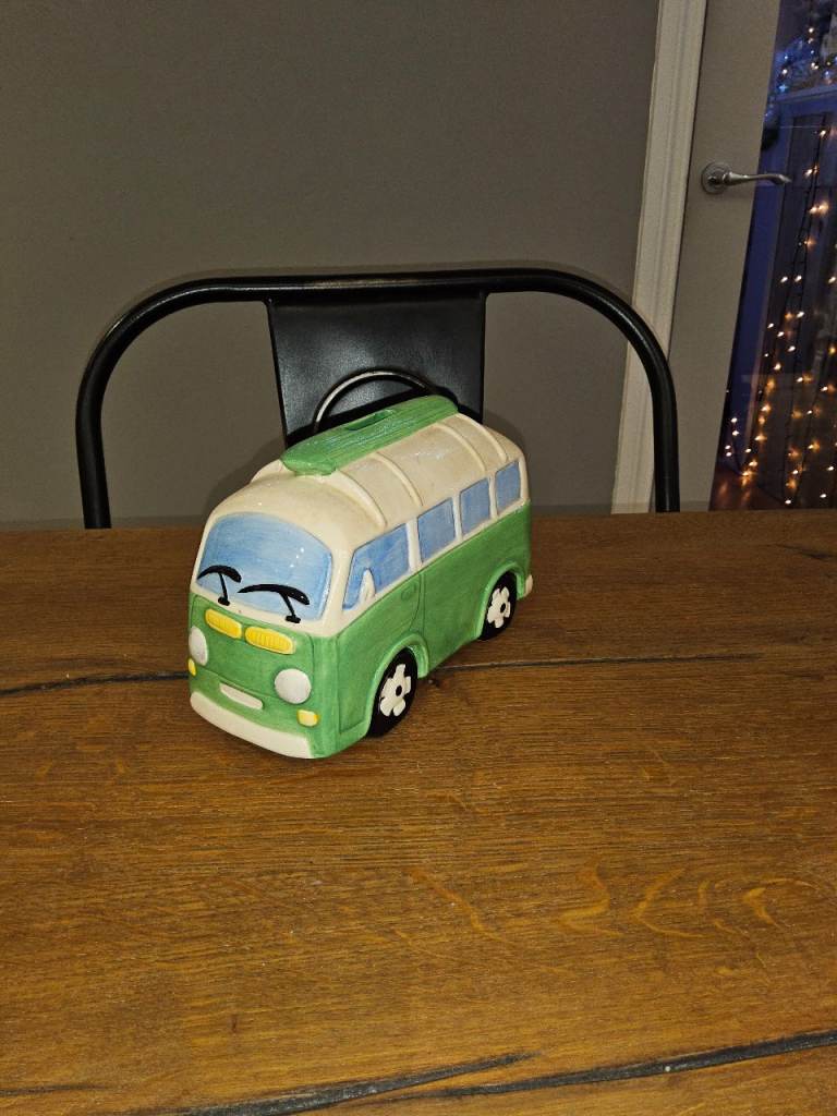 VW Camper Van Ceramic Money Box