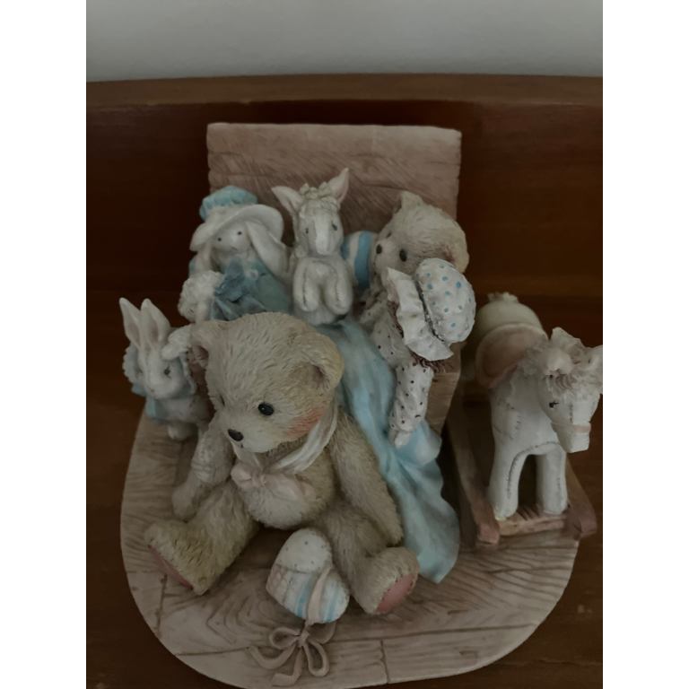 Cherished Teddies musical ornament Priscilla Hillman 