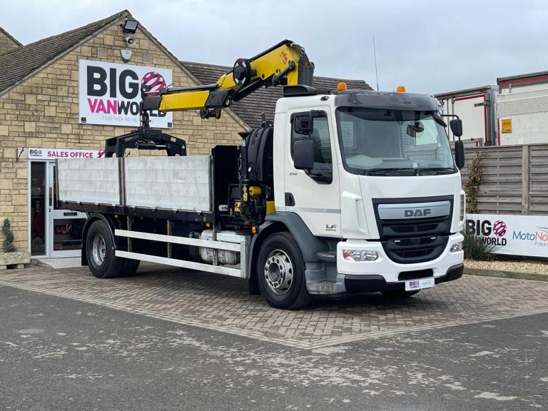 2017 Daf LF FA250 4X2 18TON HGV 18FT DROPSIDE CRANE WITH BRICKS GRAB