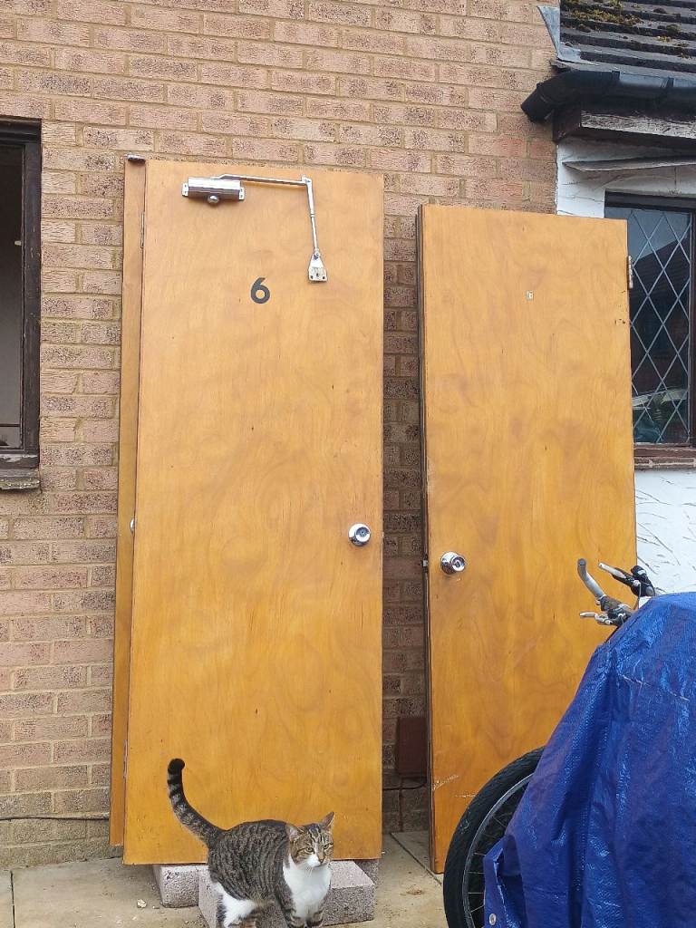 INTERNAL FIRE DOORS WITH AUTOMATIC DOOR CLOSER