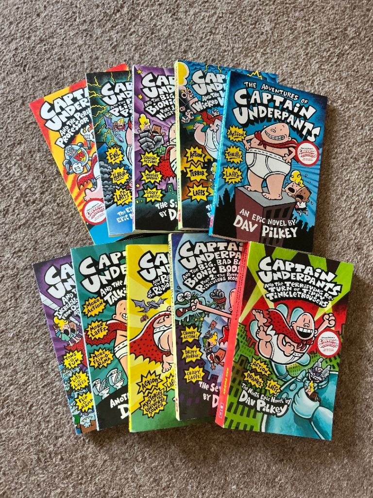 Kids Captain underpants series very good condition 