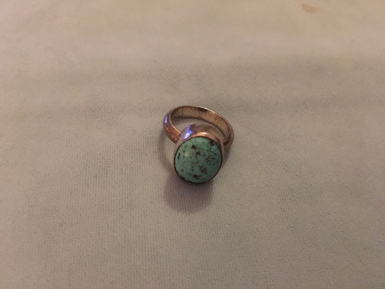 Turquoise silver ring