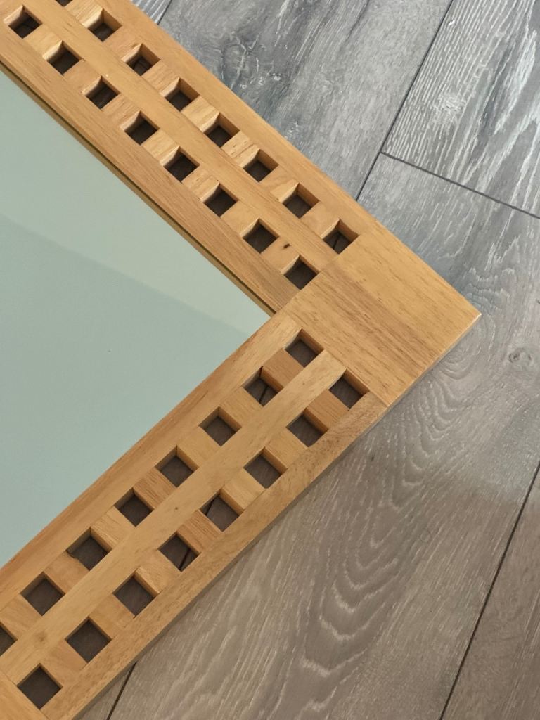John Lewis Wooden Framed Wall Mirror – Good Condition, £5.00 for Sale