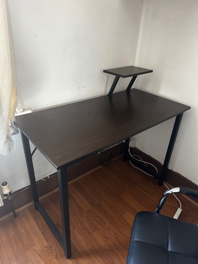 Desk, chair and shoe cabinet 