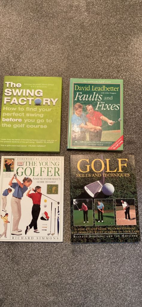 4 Golf Instruction Books - Good Condition