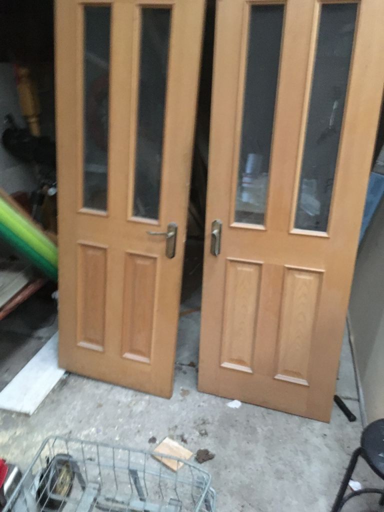 Pair of liberty oak doors