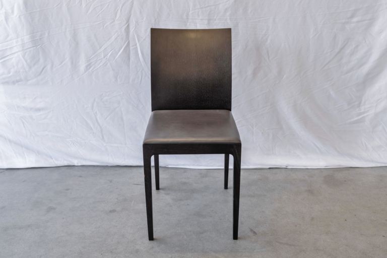 Crassevig ‘Anna R’ Italian Chair – Leather Upholstered Seat 