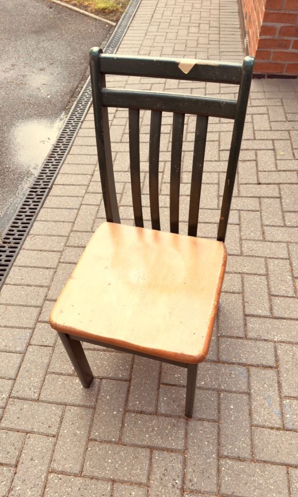 Wooden Chair - needs some TLC - old used condition 