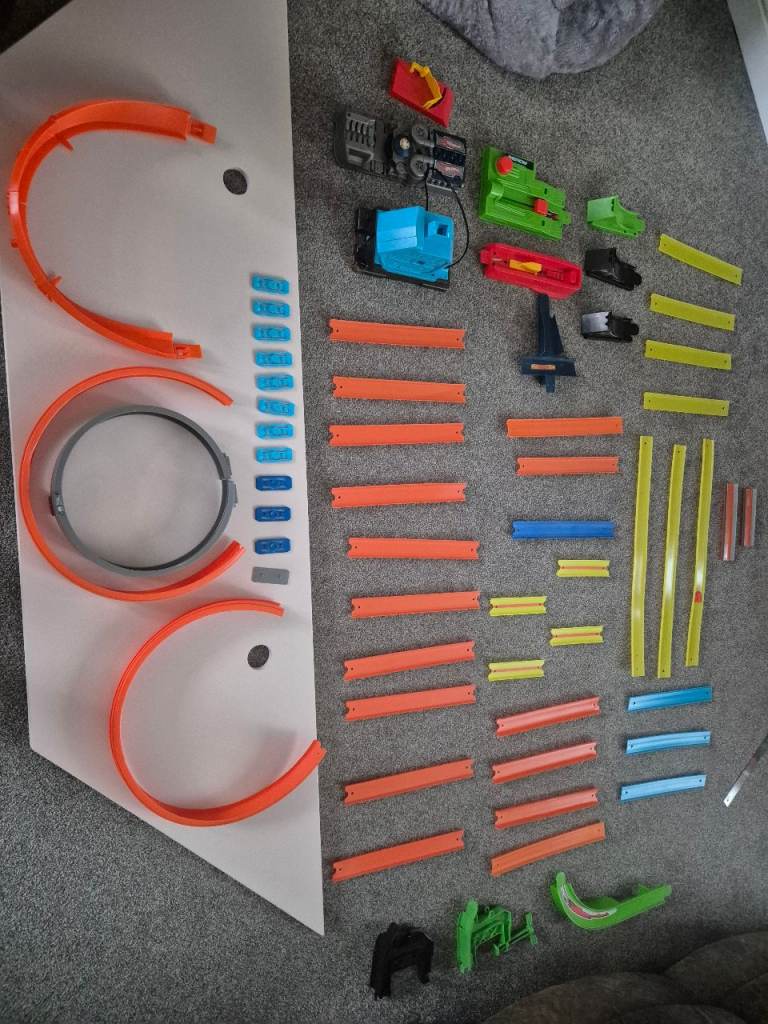 Genuine Hotwheels track and boosters