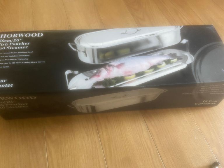 New Horwood 50cm Fish Poacher and Steamer - Stainless Steel