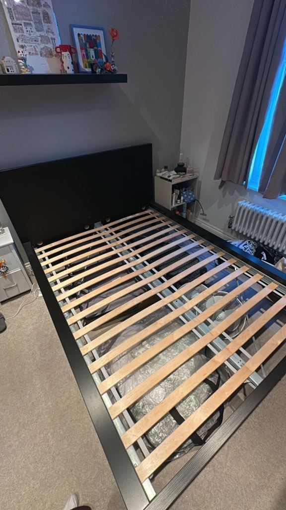 IKEA Malm Double bed and Mattress + foldable single bed 