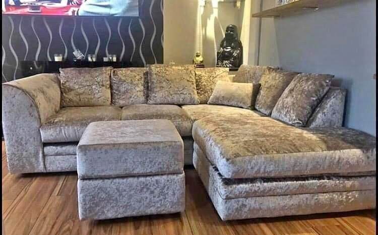Luxury Dylan L Shaped Corner Sofa and 3+2 Seater Sofa Set - Free Delivery >> Order Now