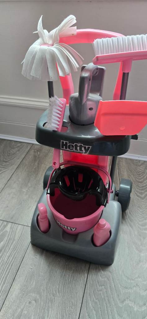 Casdon Deluxe Toy Hetty Cleaning Trolley used