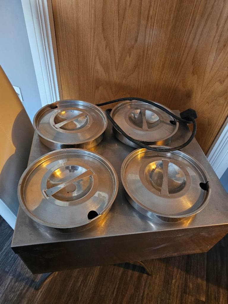 Commercial Wet Heat Bain Marie  | Food Warmer with Pans 