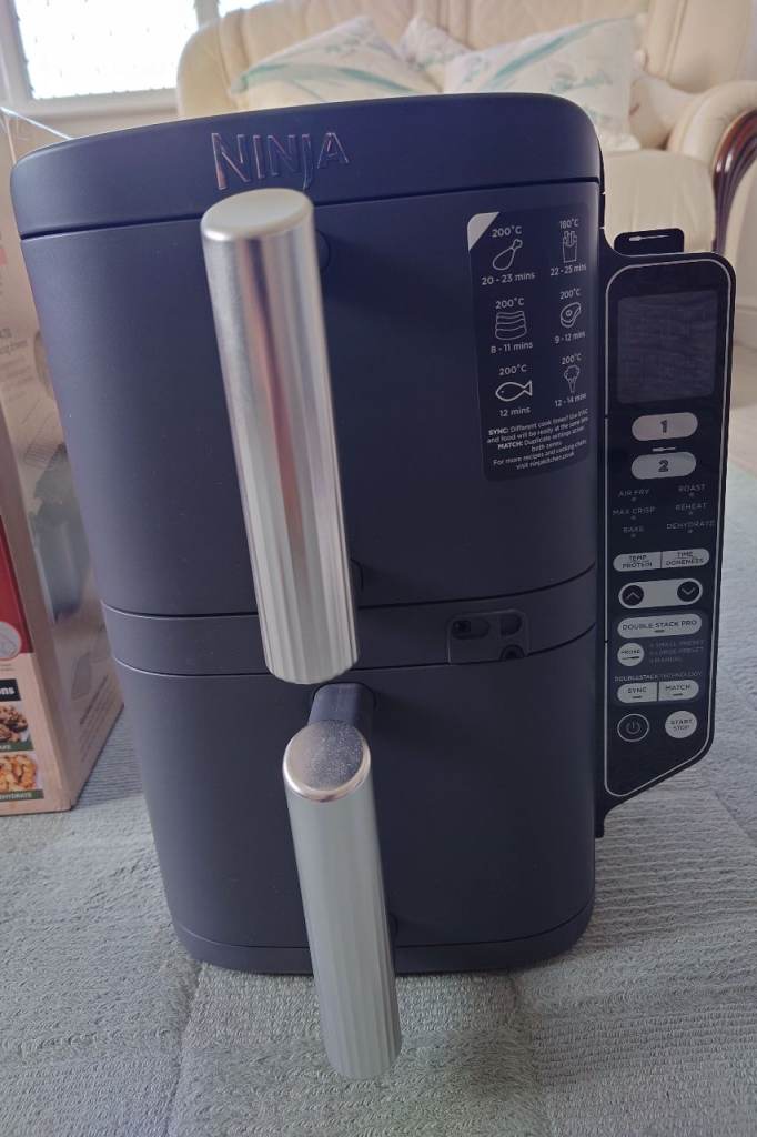 Ninja Double Stack XL SL451UK 9.5L Air Fryer with Probe-Gre