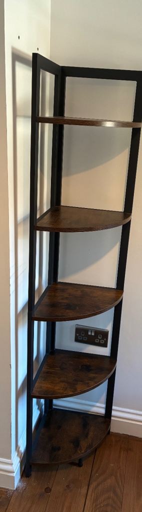 Corner Bookshelf / Storage Unit – Good Condition