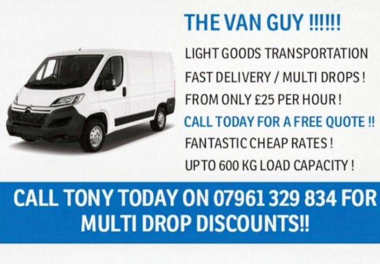 THE VAN GUY IN MORDEN CROYDON KINGSTON RICHMOND MERTON CLAPHAM & PUTNEY! MAN AND VAN FROM £25/HR!!