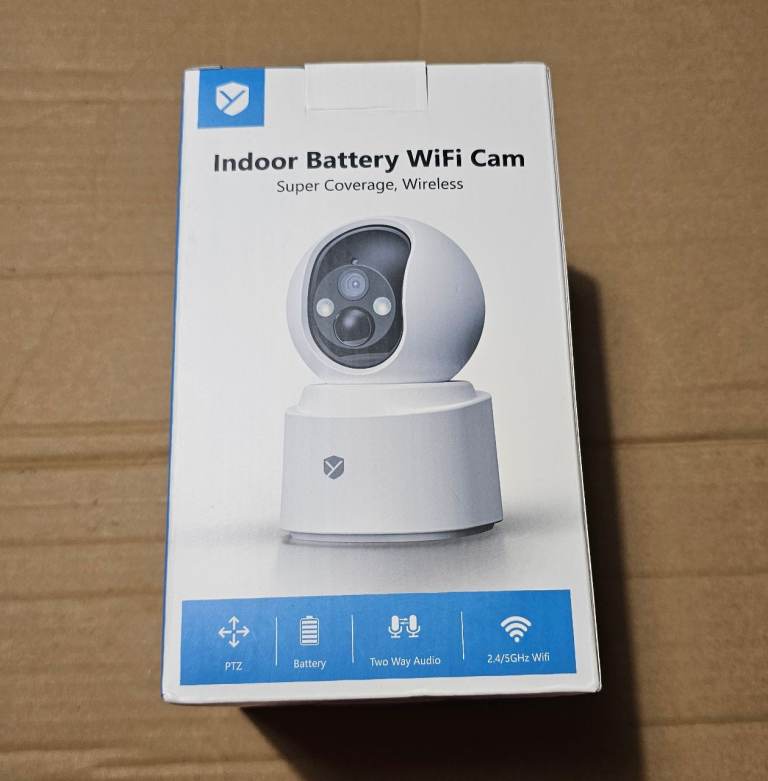 New MRDWLY Indoor Battery WiFi Cam - Wireless, White
