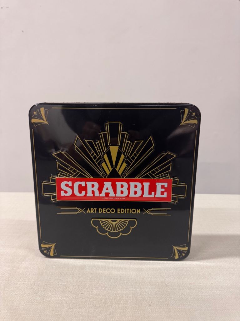 Rare Scrabble board game (art deco design)
