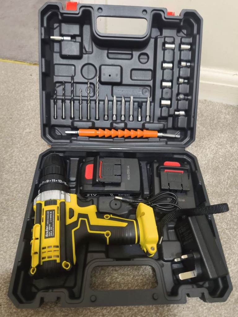 New cordless drill with two batteries at very very cheap price 🥰