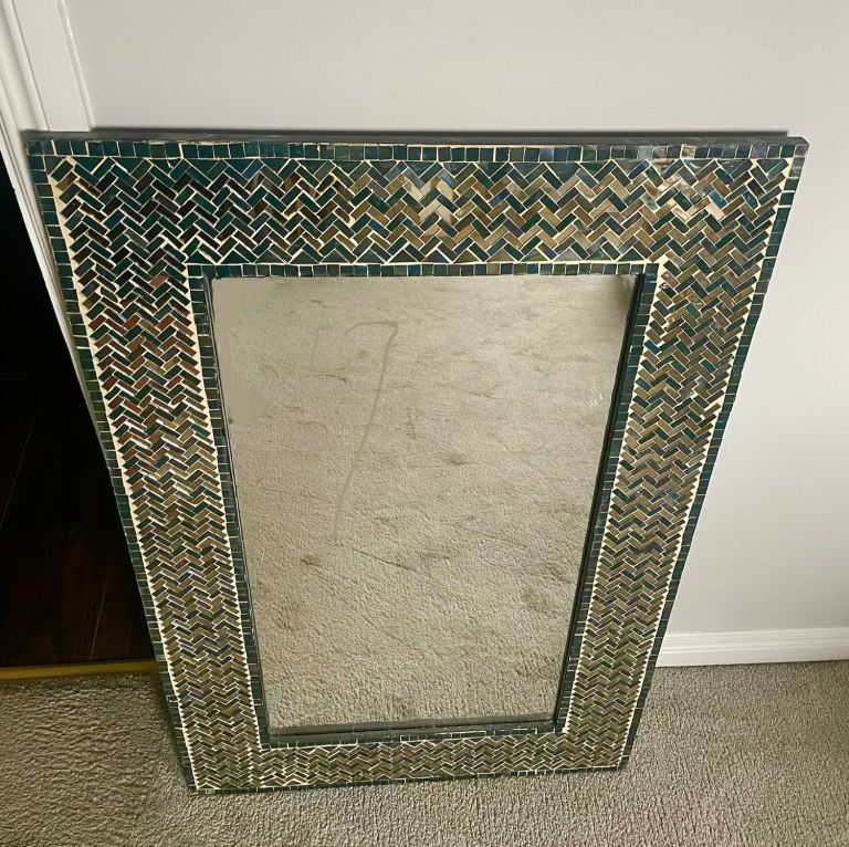 Large mosaic mirror