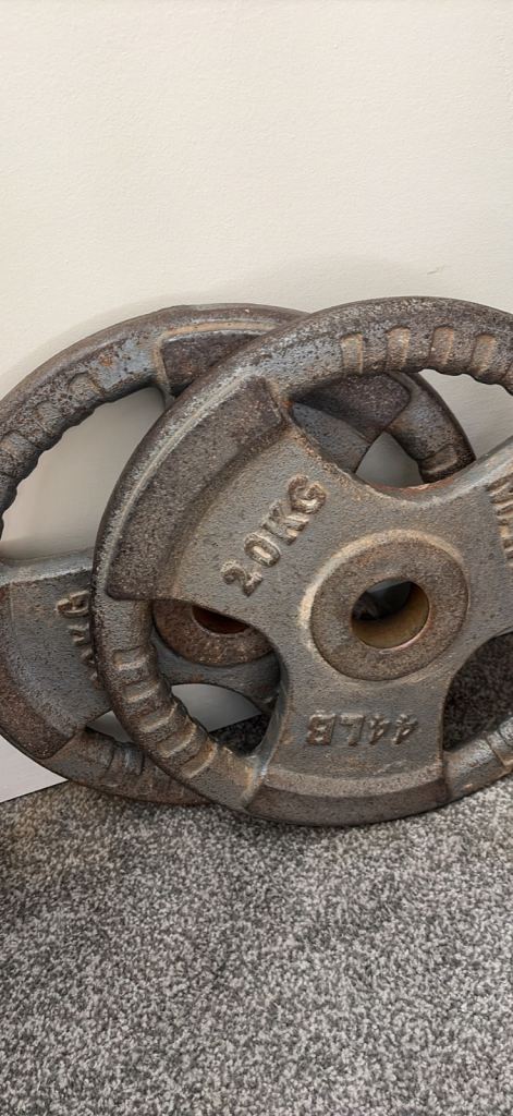 2x 20kg Weight Plates - Good Condition