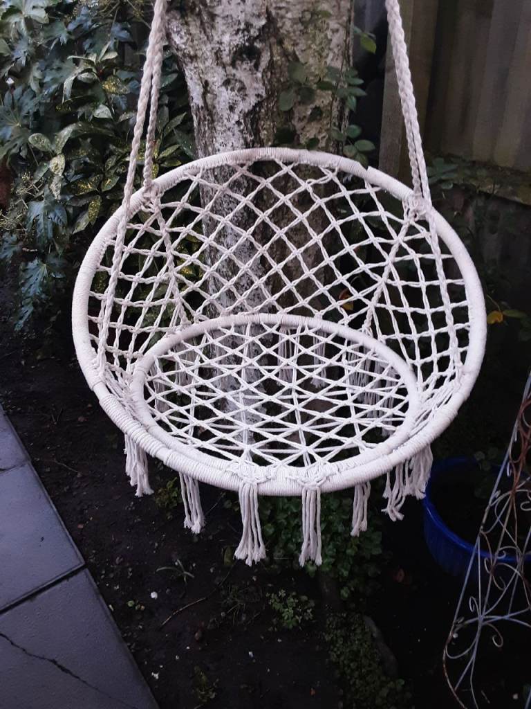 Macrame chair hanging chair rope chair garden furniture