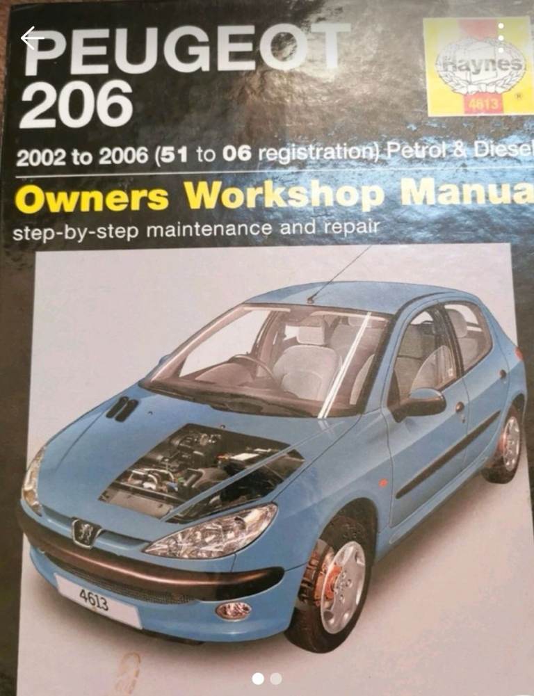 Peugeot 206 Petrol & Diesel 2002 - 2006 Hayes Handbook