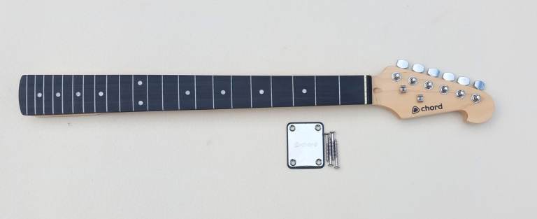 New Chord Guitar Neck with Tuners and Neckplate