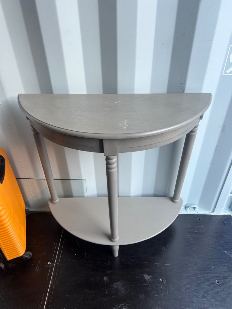 image for Half moon Grey console table 