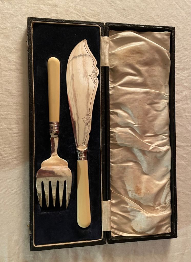 Silver Plated Fish Servers 