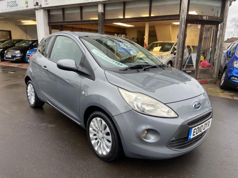 2010 Ford KA 1.2 Zetec £35 tax 2-Owners Met Grey Bluetooth