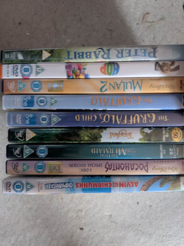 Selection of children's dvds