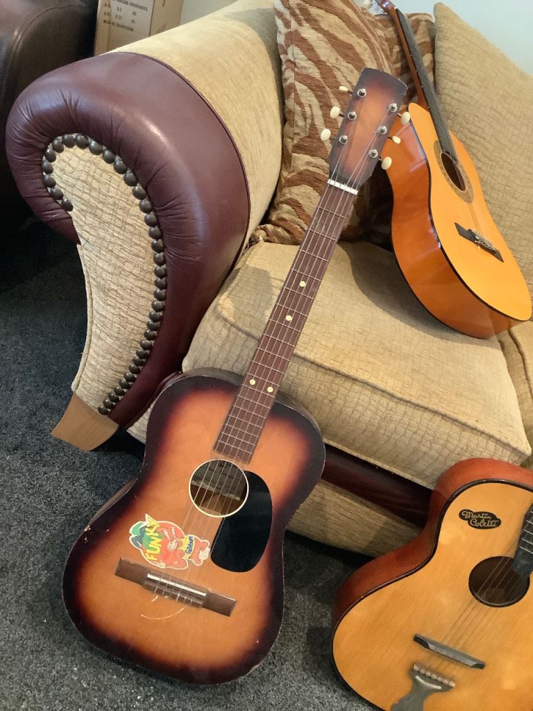 Vintage Acoustic Guitar –Rare Hans Hanson Made in Norway  Sunburst Finish