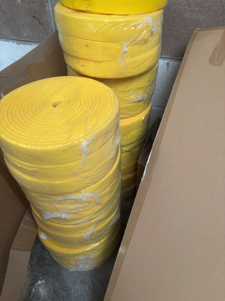 image for Polypropylene yellow webbing (strapping)
