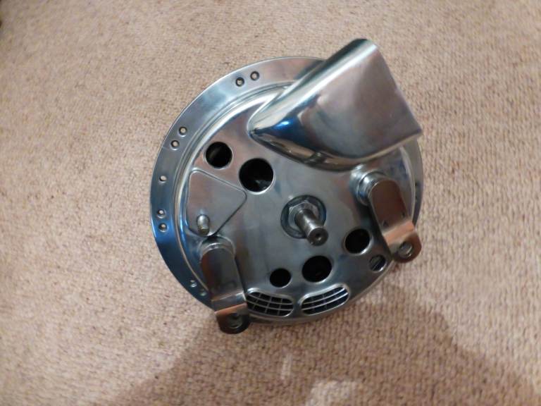 BSA Triumph any Project 8" Twin Leading Shoe Front Hub Complete with Spindle.