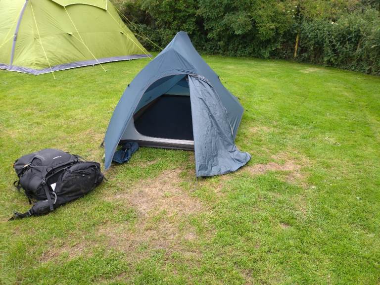 Small Blue Dome Tent – Good Condition, Compact