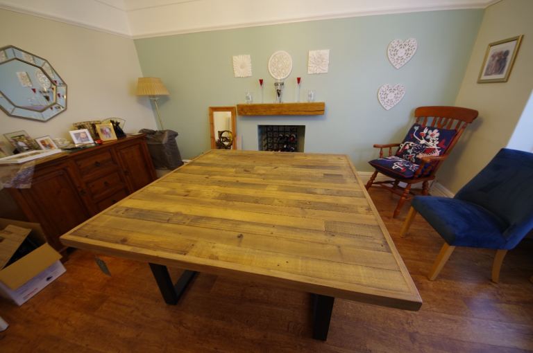 Next Solid Reclaimed Wood Large Dining Table