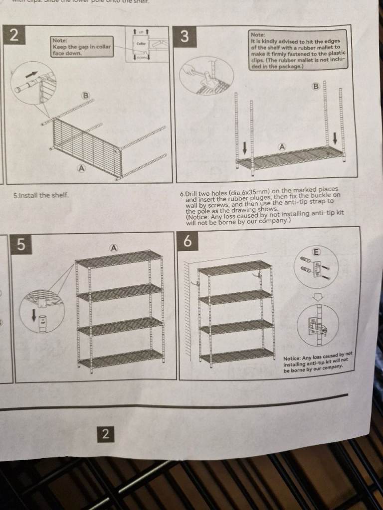 Forthcan 4-tier storage shelf