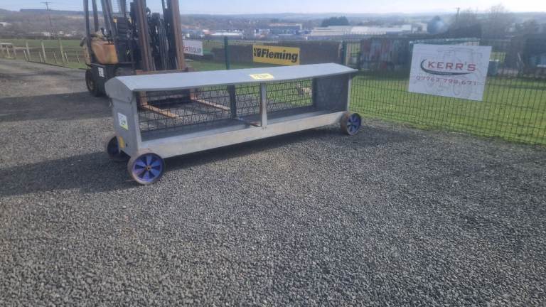 Iae 8ft galvanised sheep lamb hay feeder rack farm livestock tractor 