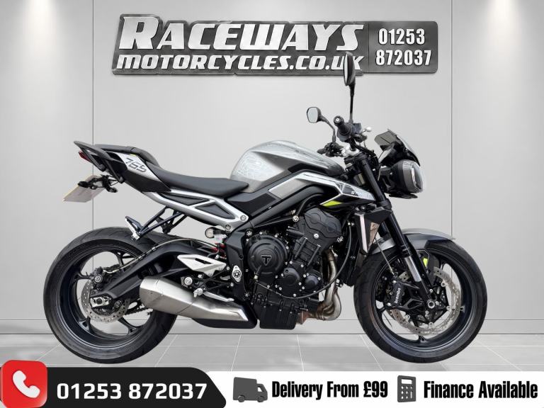 TRIUMPH STREET TRIPLE 765 R, 2023 23 PLATE, 6003 MILES, GREY, HPI CLEAR