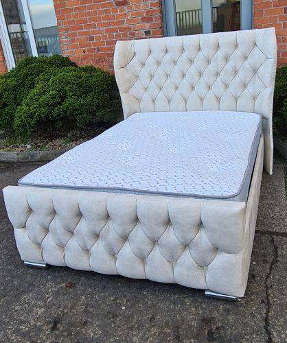📢 Limited Stock Offer: Brand New White 4FT Small Double Oxford Wing Slatted Bed ✨
