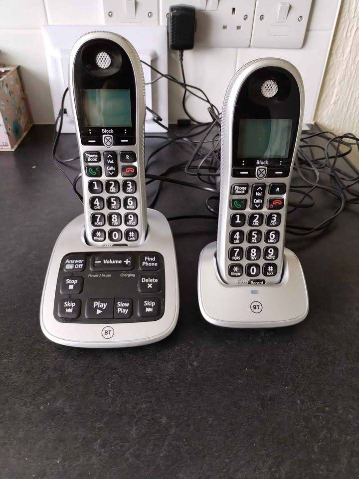 BT 4600 big button house phones with call blocker and answer phone, sells for £80 in Argos now