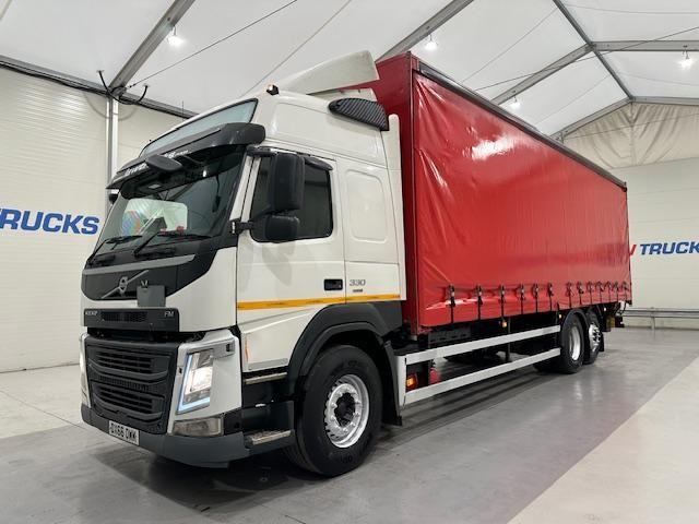 Volvo FM 330 6x2 Rear Lift Sleeper Cab Curtainsider
