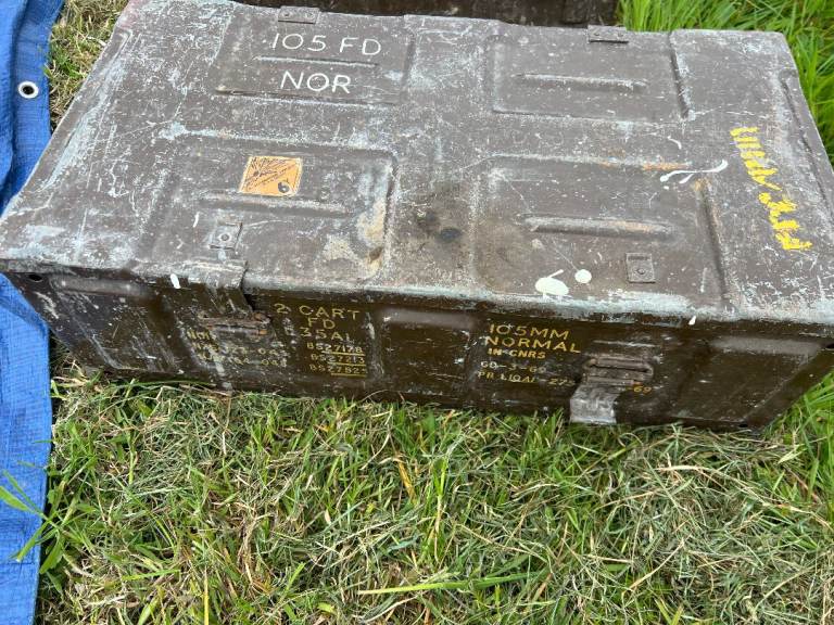 2  army amo metal boxes