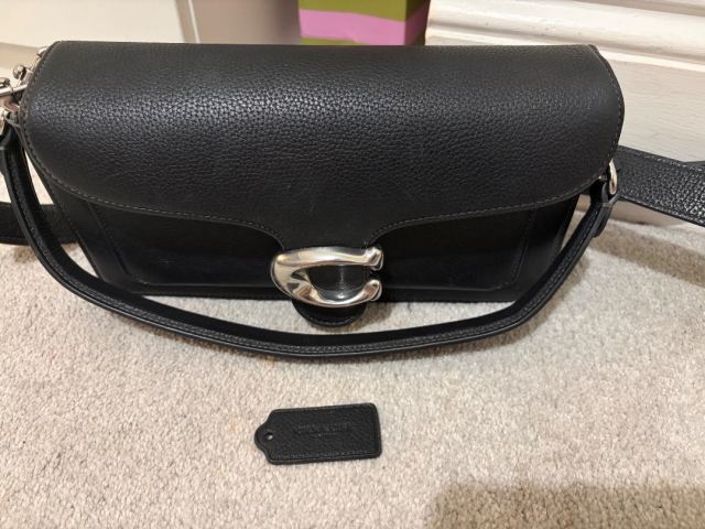 Coach Leather Shoulder Bag – Black, Good Condition | in Rushden