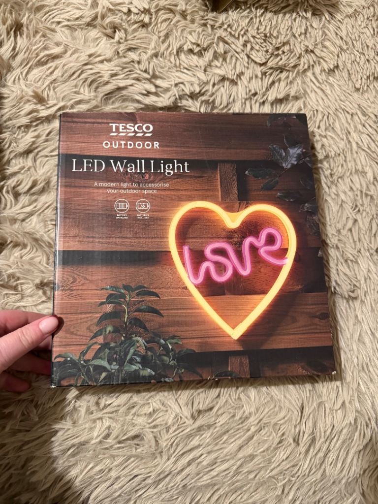 LED Love Heart Wall Light