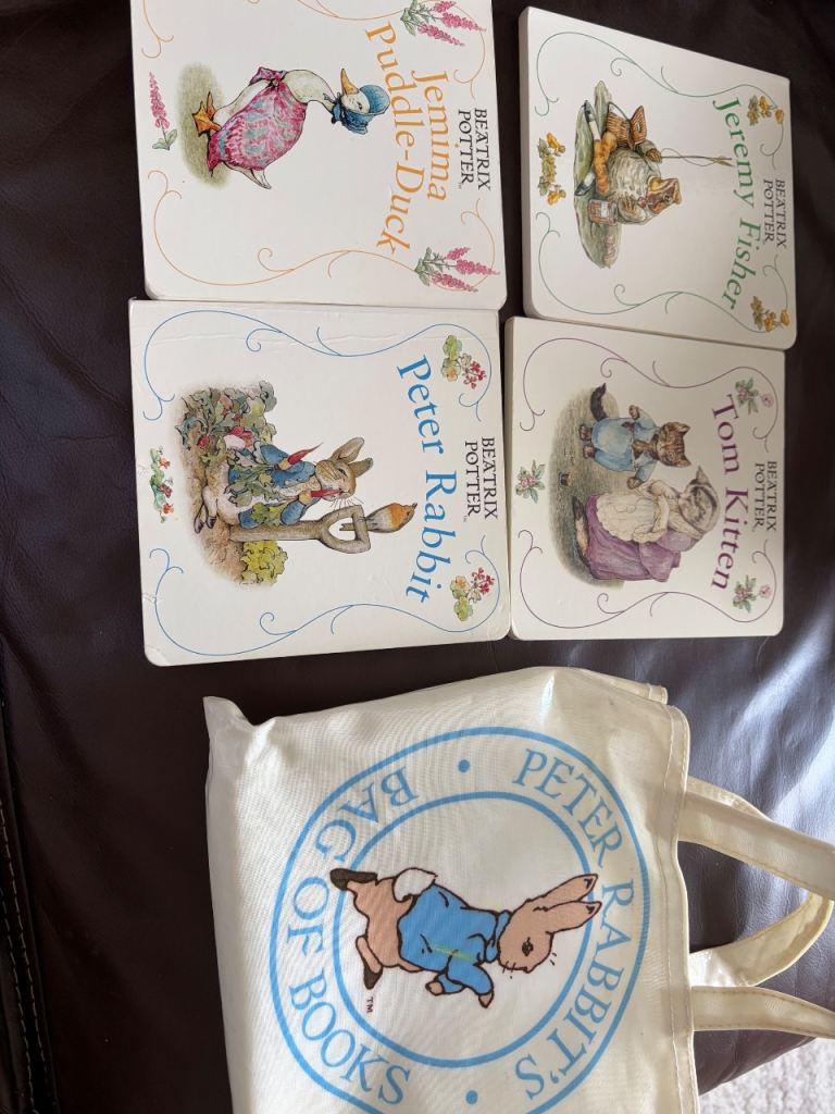 Beatrix Potter Peter Rabbit Books with Bag – Good Condition