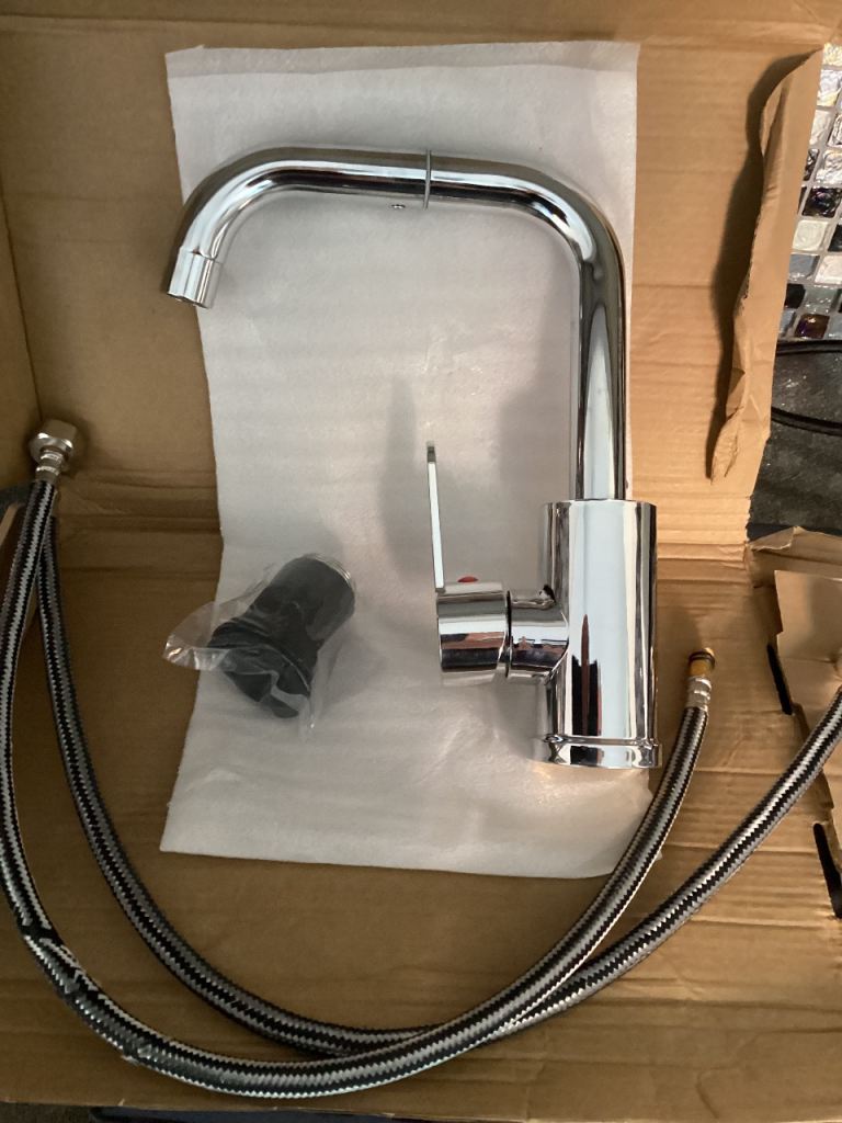 Chrome Plated Mixer Tap + Fittings 